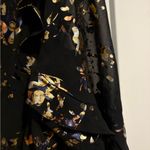 Rachel Roy RACHEL Black and Gold Bishop Sleeve Sundress Photo 2