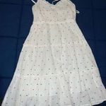 Sim & Sam NWOT  white with red and blue polka dot dress size M‎ Photo 0