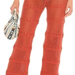 Tularosa Hayden Crochet Pant in Blood Orange Small Photo 0