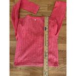 Fabletics  Top Size Small Red Henley Crop Long Sleeve Ribbed Y2K Style Babydoll Photo 3