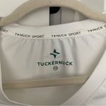 Tuckernuck  Sport White Short Sleeve Tie Front Top Photo 1