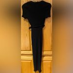 Free People Beach Vroom Vroom Wrap Front Stretch Midi Dress Black Size Small Photo 9