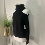 Paige New! Lorilee Cold Shoulder Turtleneck Wool Sweater BLACK Sz Small $299 Photo 6