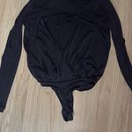 Free People Long Sleeve Bodysuit Black Photo 3