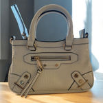 ALDO  Cream Shoulder Bag with Structured Design and Gold Accents Photo 0