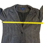 Apt. 9  $80 Black Hering Single Button Front Wool Blend Coat Size Large Photo 5