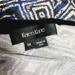 Karen Kane olive blue aztec short sleeve shirt dress size medium Photo 4