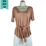 J.Crew Short Sleeve Scoop Neck Side Tie Tee Dusty Pink Size S Photo 2