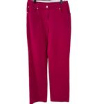 St. John  Yellow Label Pink Heavyweight Twill Pants Size 4 Photo 3