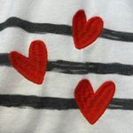 Torrid  White Classic Fit Crew Neck Ringer Heart Tee Size 2/2X 0596-OC Photo 5