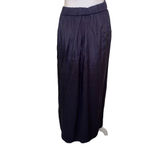 Chan Luu  Maxi Skirt High Waisted Flowy Gathered Boho, Gray, Size Large Photo 2