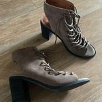 Jeffrey Campbell x Free People taupe gray lace up open toes heels 7.5 Photo 1