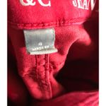 New York & Company Red Denim Low Waist Legging Jean 6 Cherry Girl Rainbow Preppy Photo 6