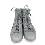 Acne Studios  Feliks High Top Sneakers Gray Wedge Platform Leather‎ Women's 38 8 Photo 2