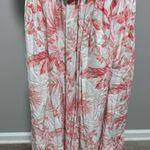 Torrid  Smocked Midi Dress Peach Pink White Tropical Floral Dress 1 Spring Photo 4