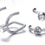 Set Of Stainless Steel Cartilage Ear Cuffs (Double Photo 0