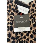 Topshop Brown Leopard Print Pencil Dress - Size 8 Photo 2