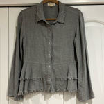 Cloth & Stone  small‎ raw hem button up blouse Photo 0