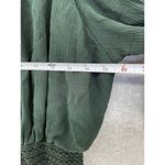 Purple Snow  Women's Romper Off shoulder Size Medium Emerald Green Shorts Crinkle Photo 7