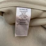 Vince  Zip-Detailed Satin-Crepe Midi Skirt Womens‎ Size XS Ecru Mid Weight Career Photo 7