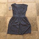 Evolution  NWT Suede Babydoll Dress Size Small Gray Photo 4