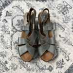 sbicca  Grey Platform Leather Sandals - Size 38 Photo 2