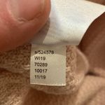 Loft  Mock Neck Light Pink Knitted Sweater Shoulder Buttons EUC Sz M Pullover Photo 5
