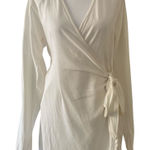 We Wore What  Mini Dress Cream Size L Long Sleeve  Photo 0