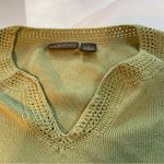 Relativity  Stretch Women's‎ XL Green V-Neck Knit Pullover Sweater Photo 1