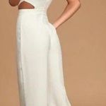 Lulus Moments To Remember White Sleeveless Wide Photo 1