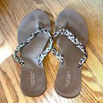 Sonoma  Tan Braided Thong Flip Flops- Size 8/8.5M Photo 2