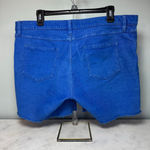 Carve Designs Oahu Corduroy 5” Shorts Size 14 Royal Blue Photo 2