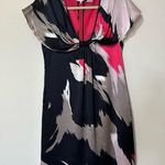 Ted Baker London Silk Stenciled black and pink Dress in Size 6 Photo 0