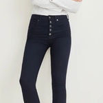 Veronica Beard  Debbie ankle skinny high rise button fly 32 $228 black Photo 0