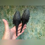 Betsey Johnson Glissten black glitter t-strap cage stiletto sandals, size 9 Photo 10