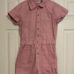 Show Me Your Mumu Range Romper Candy Pink Denim Photo 1