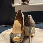 Ivanka Trump  Gorgeous Silver & Gold Sparkling Stiletto 4.5” Heels Sz. 9 Photo 1