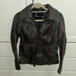 Bernardo leather hooded jacket Photo 0
