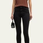 MOTHER High Waisted Looker Jeans in Not Guilty Wash Size 31 Black Photo 0