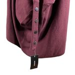 Alfani  Sweater Medium Wine Turtleneck Poncho Dolman Sleeves Oversized New Photo 3