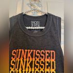 Modern Lux Women’s  dark gray tank top - XL - with yellow & orange “Sunkissed” Photo 2