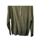 Aerie Green CozyUp Waffle Quarter Zip Sweater Women's XS NEW Oversized Photo 2