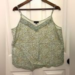 1. State  Women's Light Blue Floral Print Tank Top Size XL Photo 0