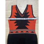 Marciano  MEDIUM NATIVE Western Pattern DRESS‎ Black Orange Sleeveless Photo 1
