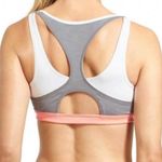 Athleta Size Medium M Triple Dare Sports Bra Pink Gray White Photo 1