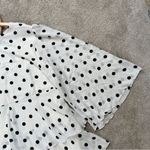 The Pyramid Collection Women’s Polka Dot Ruffle Tiered Mini Dress in White 2X Photo 9