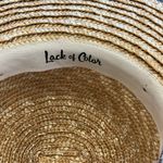 Lack of Color  Stylish Straw Sun Hat with Black Band and bow.  57 CM size. Photo 4