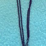 MILOR ITIALY .925 chocolate vermeil sterling silver chain puffy heart anklet Brown Photo 0