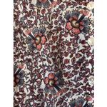 Loft   Multicolor Reds Cotton Floral Print Cardigan Medium Button Up Round Neck Photo 2