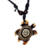 Boutique Boho Sea Turtle Leather Cord Necklace Photo 2